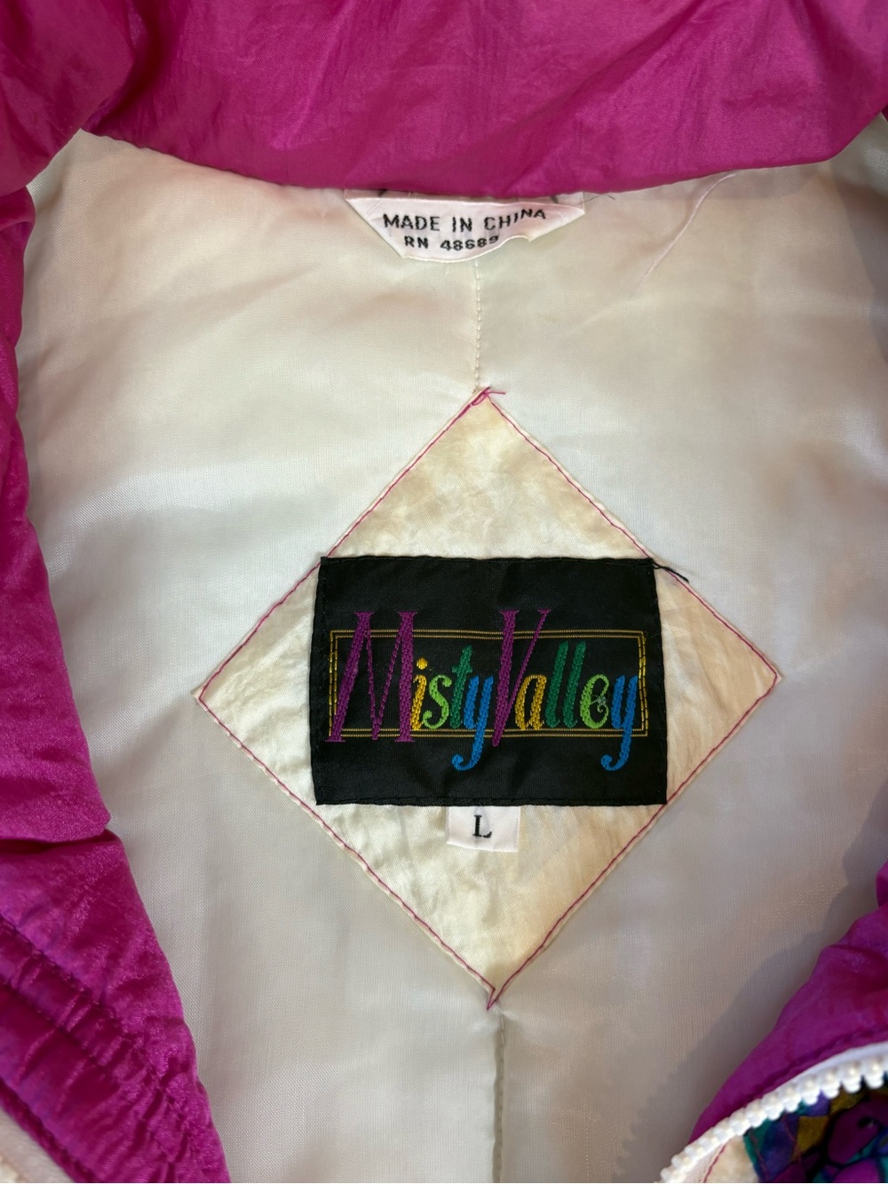 80s Misty Valley Colorblock Puff Jacket - Picture 4 of 7